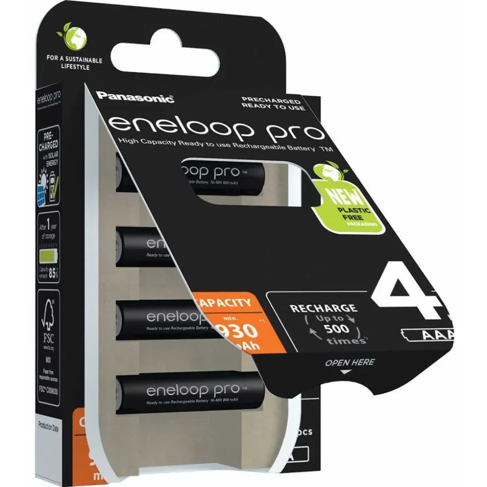 Panasonic Pila recargable Eneloop Pro Micro BK-4HCDE/4BE