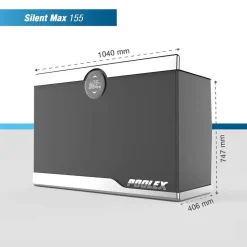 Poolex Bomba de calor Silent Max Model 155 Basin 65/85m3