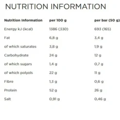 Powerbar Barra de proteína al 52% Galletas&Crema 50g