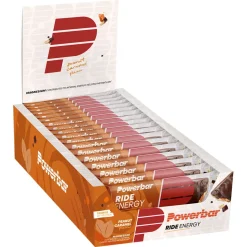 Powerbar Caja de barritas energéticas Ride Cacahuete y caramelo 55g 18 unidades
