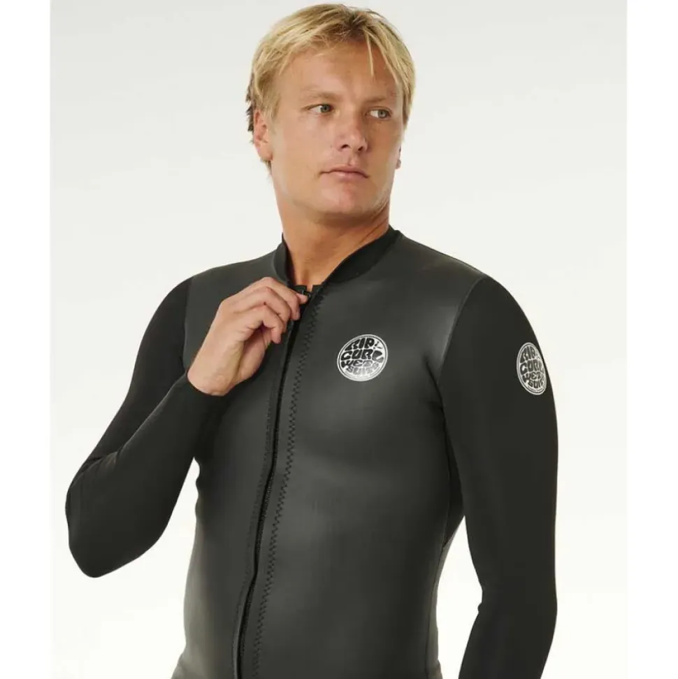 Rip Curl Camiseta térmica de manga larga con cremallera completa Dawn Patrol 1.5 mm ES