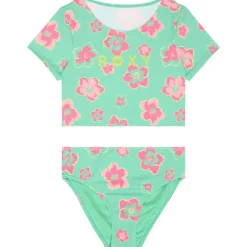 Roxy Rash guard manga corta Set Tropicool Crop