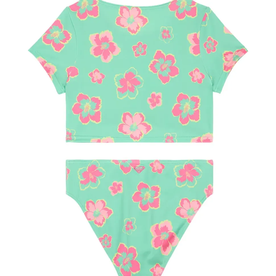 Roxy Rash guard manga corta Set Tropicool Crop