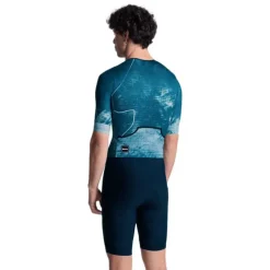 Santini Traje de triatlón de manga corta Leaf Mot