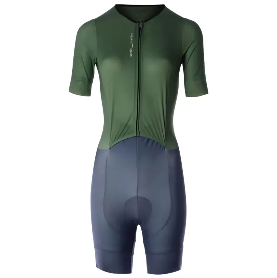 Santini Traje de triatlón de manga corta Leaf
