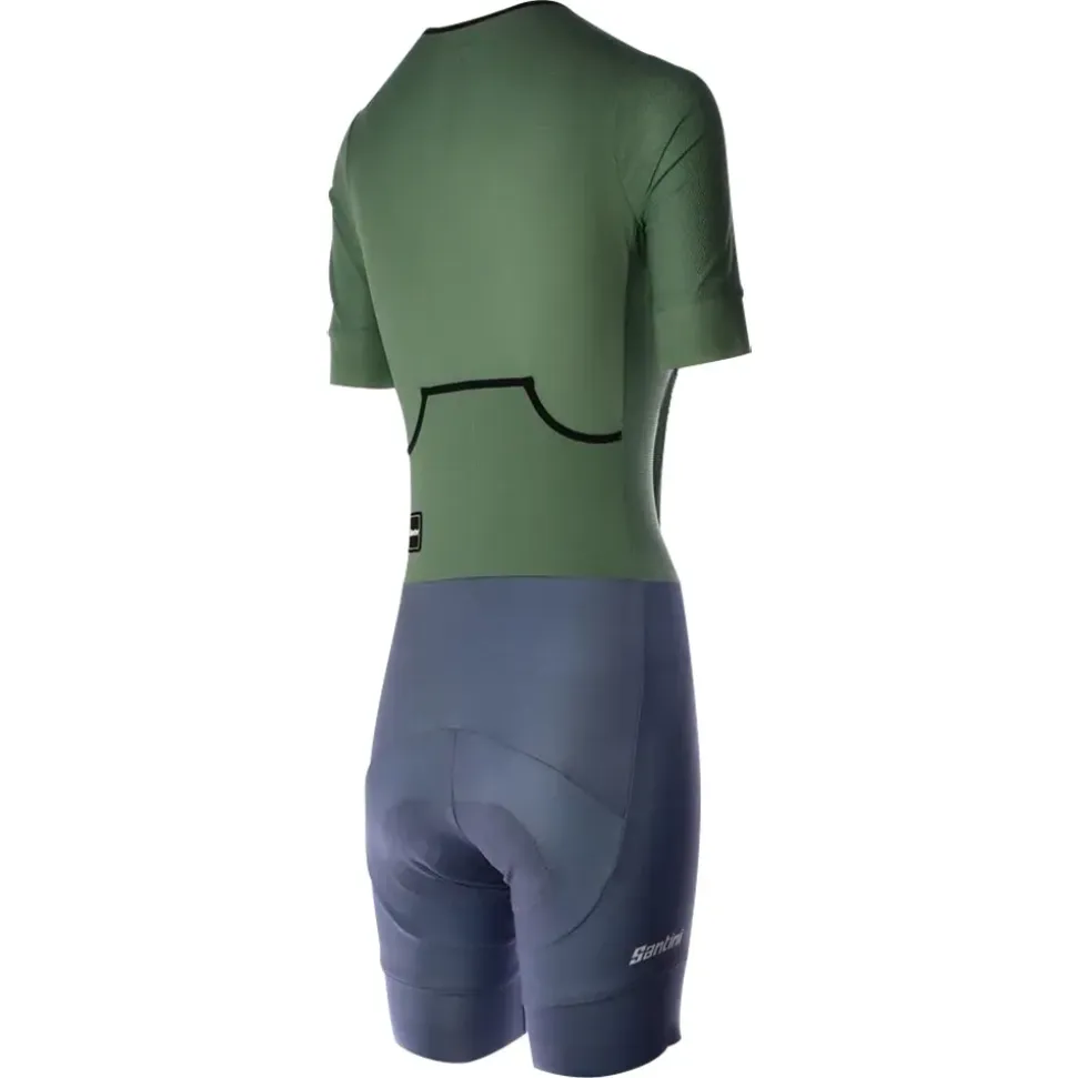 Santini Traje de triatlón de manga corta Leaf