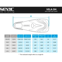 SEAC Aletas de natación Vela OH