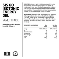SIS Caja de geles energéticos GO Variety Pack Sabores Variados 60ml 7 unidades