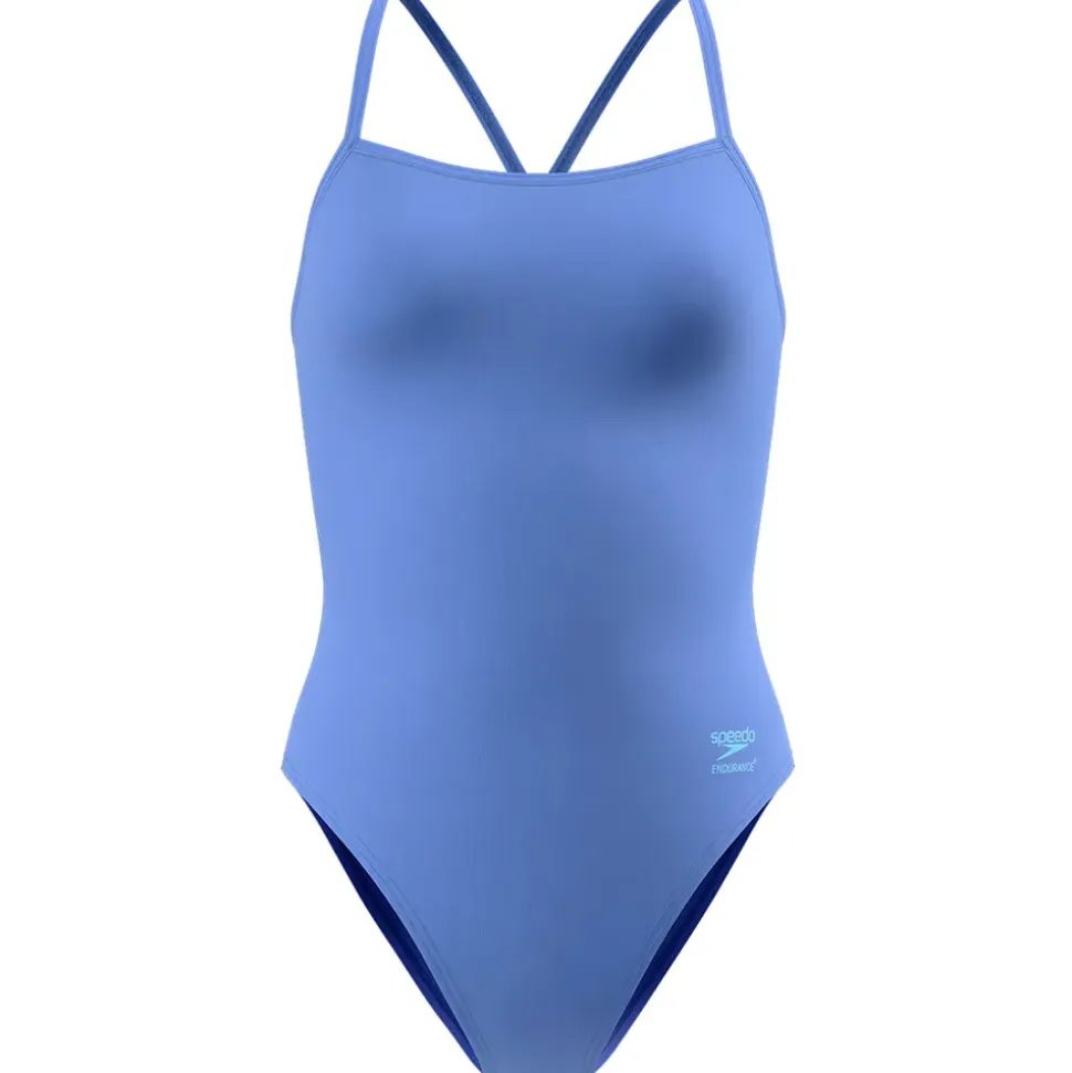 Speedo Traje de baño Solid V-Back 2.0