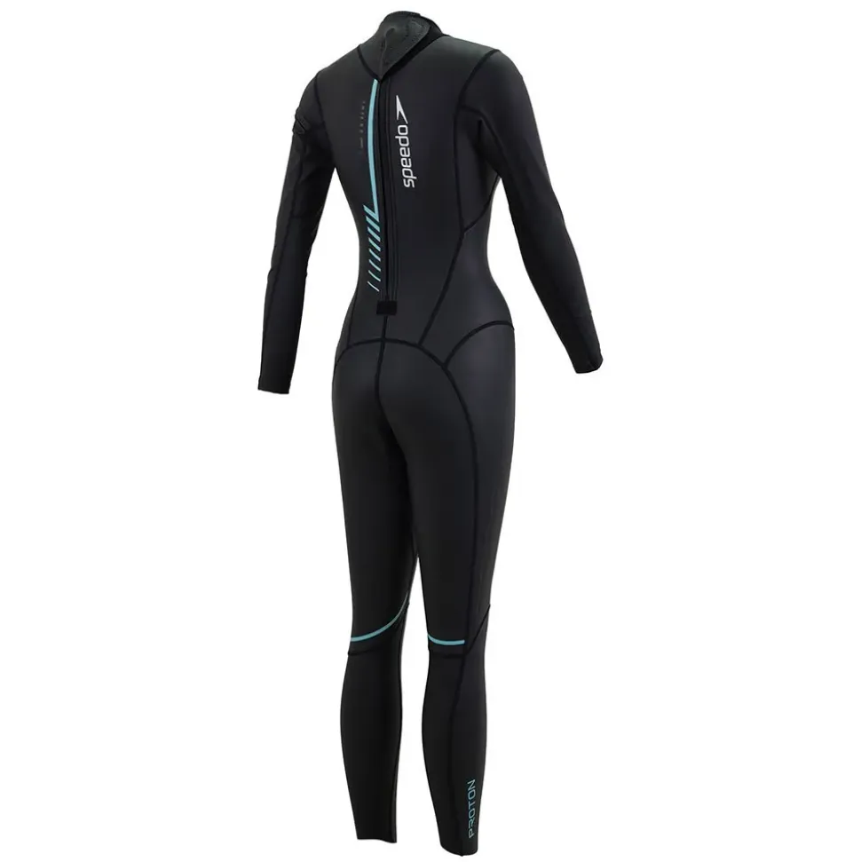 Speedo Traje de neopreno de manga larga para mujer Proton Thinswim