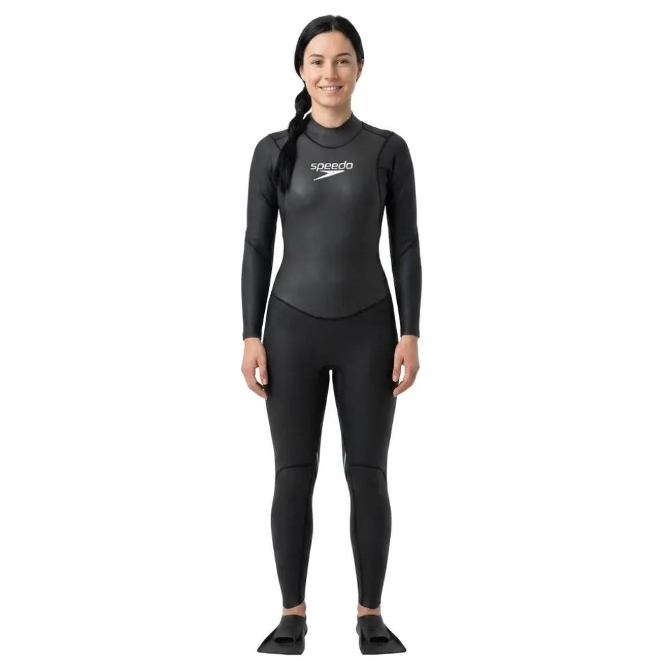 Speedo Traje de neopreno de manga larga para mujer Proton Thinswim