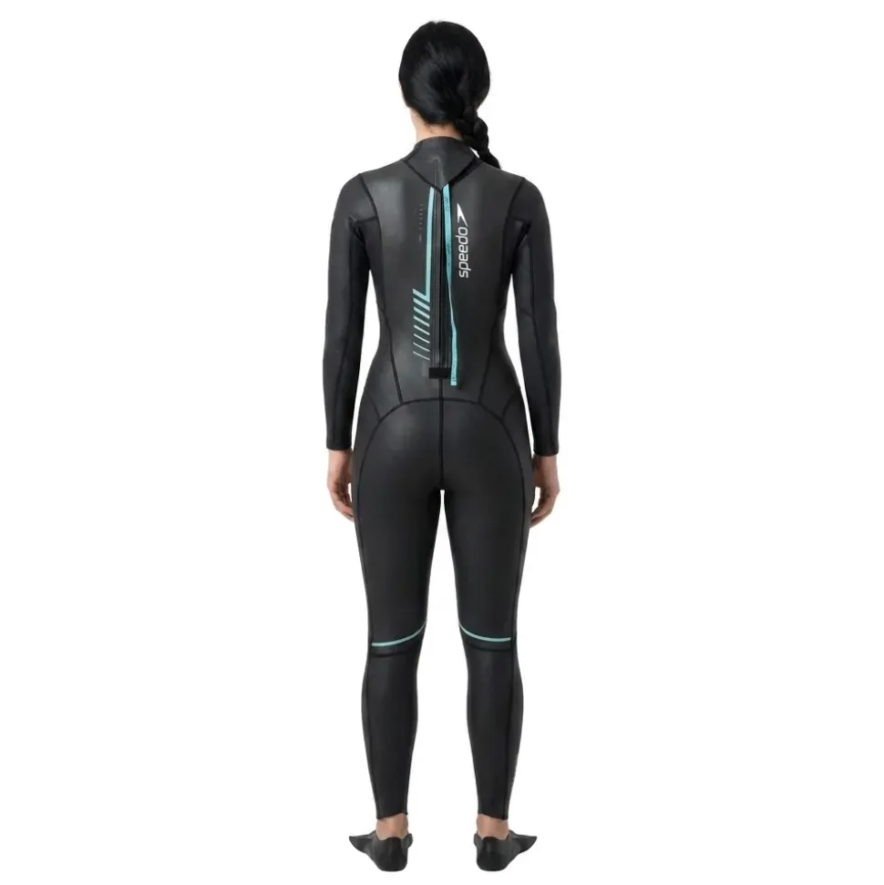 Speedo Traje de neopreno de manga larga para mujer Proton Thinswim