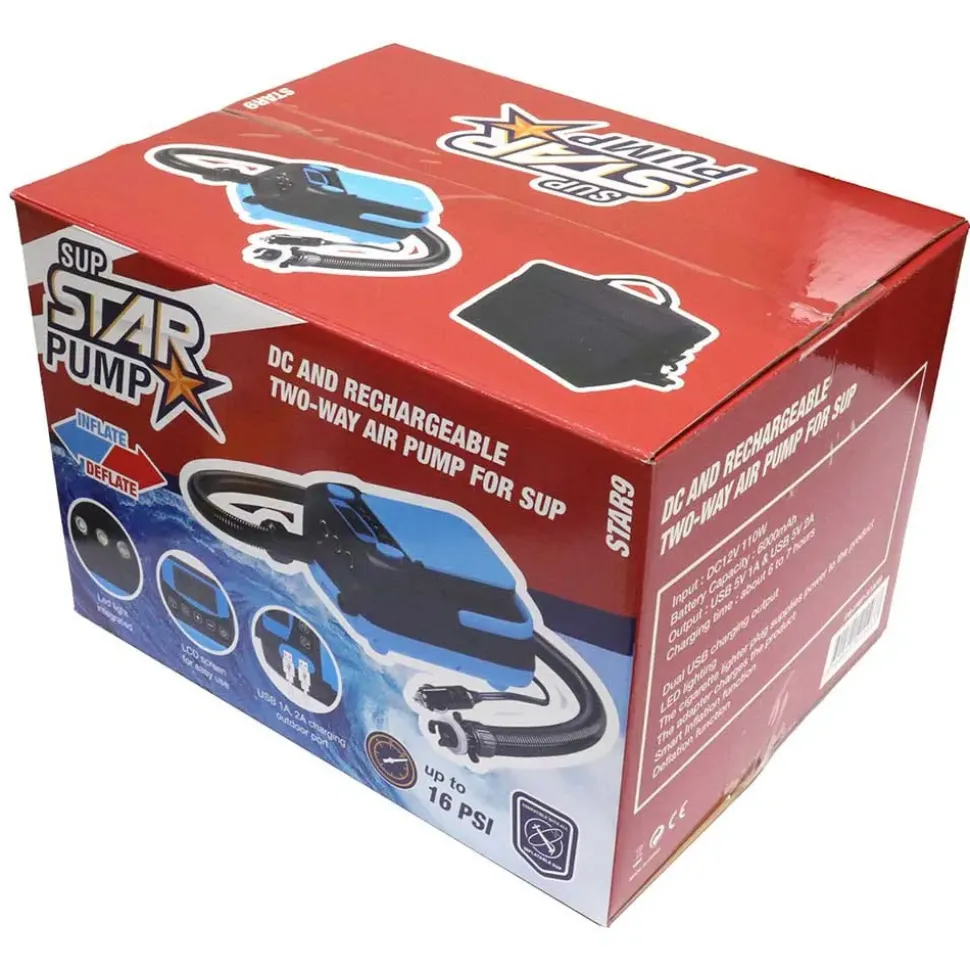 Star Bomba de aire eléctrica portátil Start 9 Plus 16psi