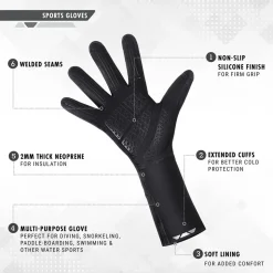 Synergy Guantes de neopreno Multisport