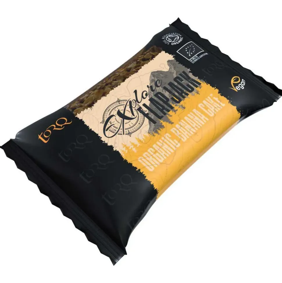 Torq Explora la barrita energética orgánica Flapjack Pastel De Plátano 65g