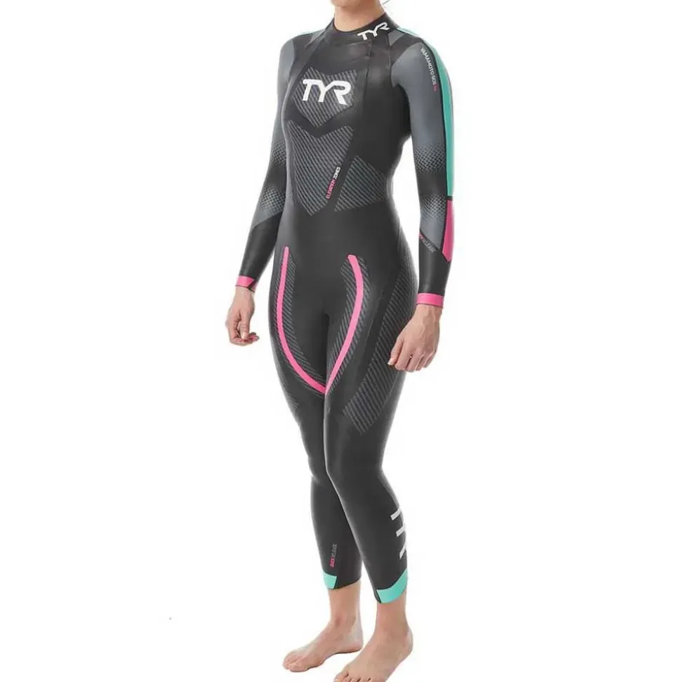 TYR Traje de neopreno de manga larga para mujer Hurricane CAT-5