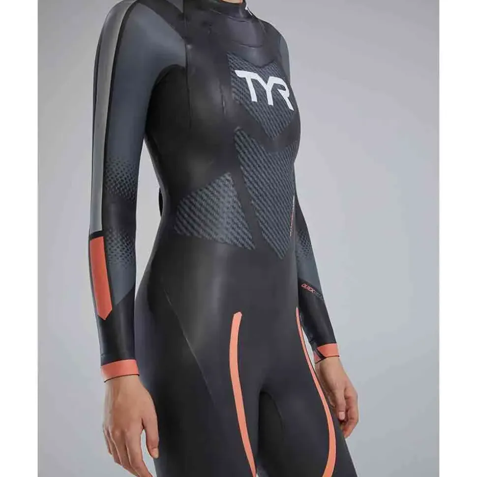 TYR Traje de neopreno de manga larga para mujer Hurricane CAT 3