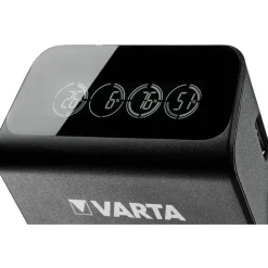 Varta Cargador LCD Pug+ con 4 pilas AA de 2100 mAh