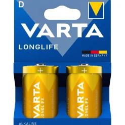 Varta Pilas alcalinas Longlife LR20 D 2 unidades