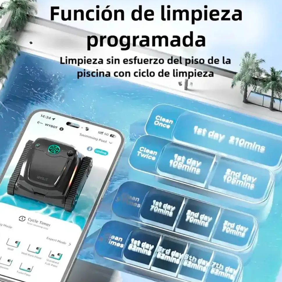 Wybot Robot limpiafondos S2 wireless