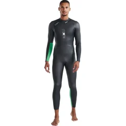 2XU Traje de neopreno de manga larga con cremallera trasera Propel Open Water 5/4/3 mm