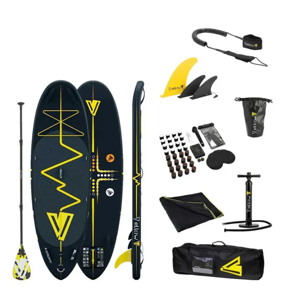 YellowV Set de paddle surf hinchable Heartbeat 8´0´´