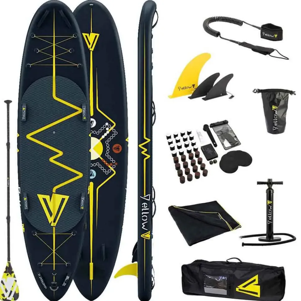 YellowV Set de paddle surf hinchable Heartbeat 11´0´´