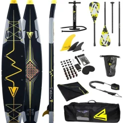 YellowV Set de paddle surf hinchable Heartbeat 14´0´´