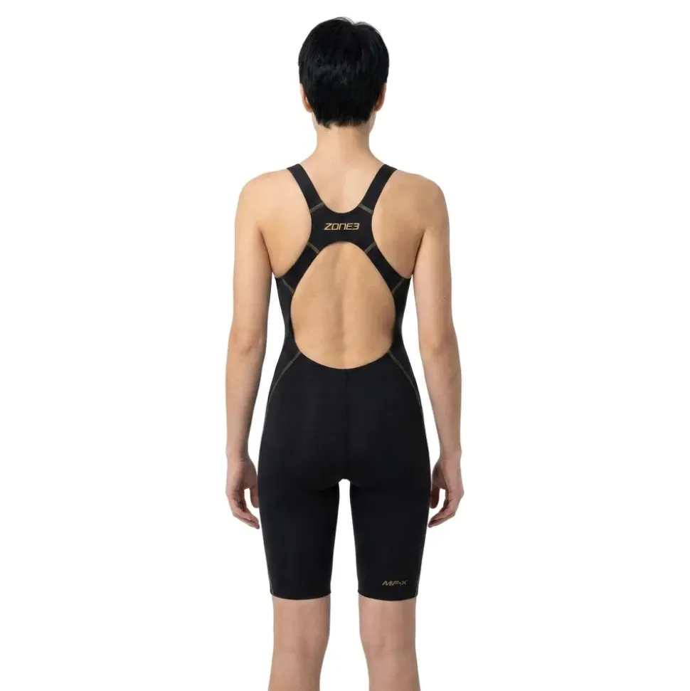 ZONE3 Bañador de competición con espalda abierta Performance Gold