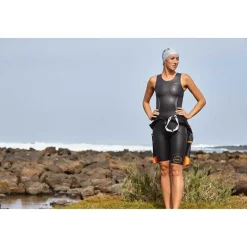 ZONE3 Shorty sin mangas para mujer Neoprene Kneeskin