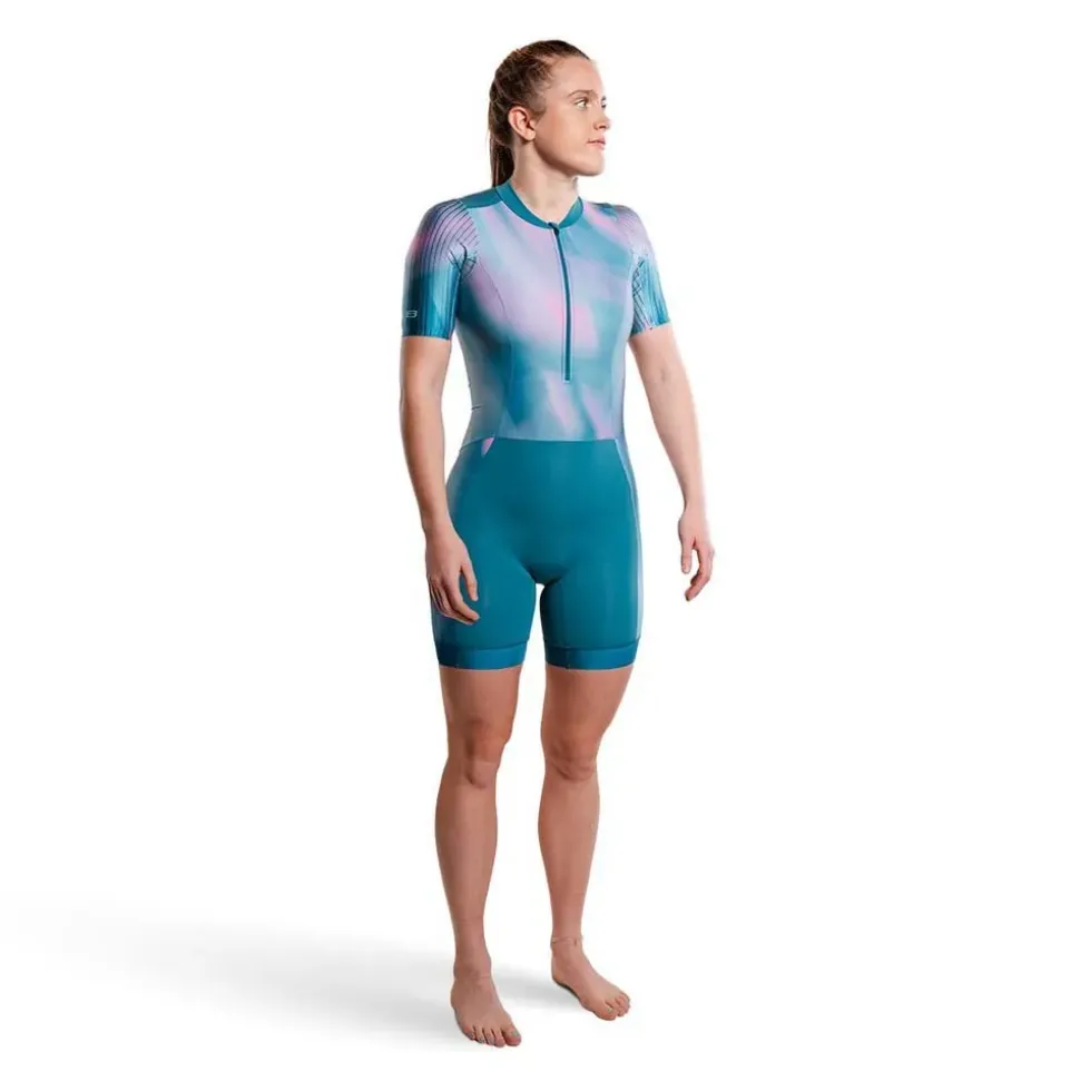 ZONE3 Traje de neopreno de manga corta para mujer Activate+