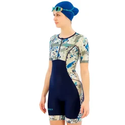 ZONE3 Traje de triatlón de manga corta Activate+ Sand Storm