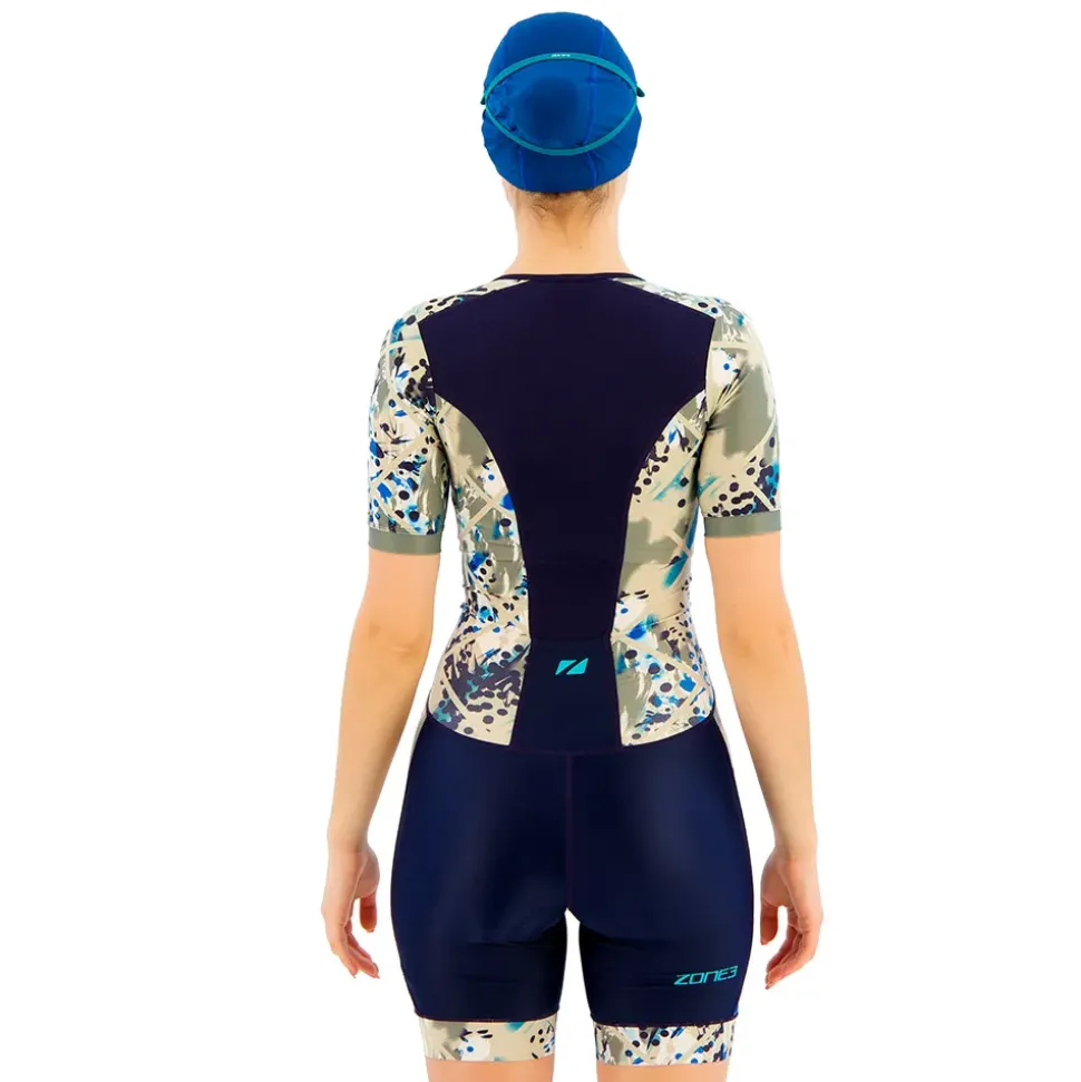 ZONE3 Traje de triatlón de manga corta Activate+ Sand Storm