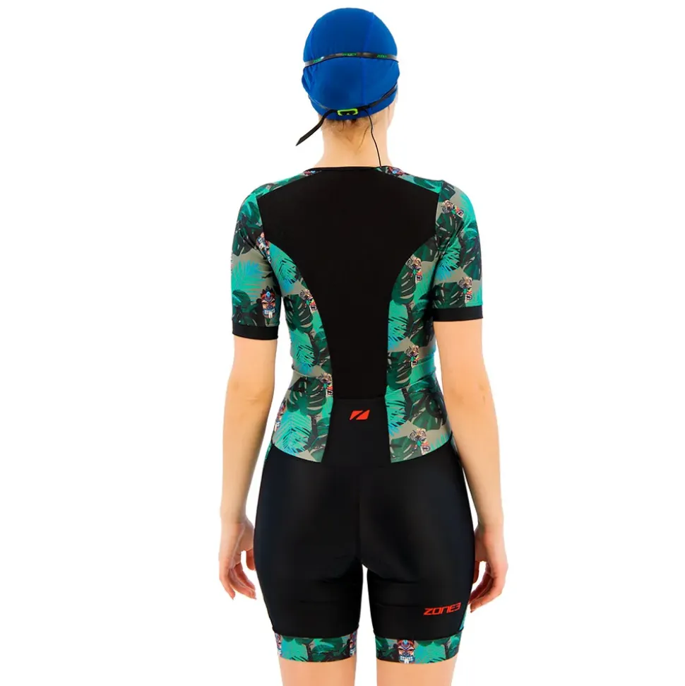 ZONE3 Traje de triatlón de manga corta Activate+ Tribal Rush