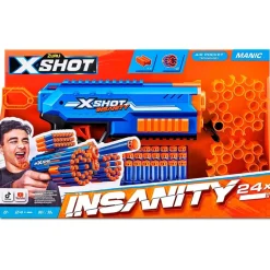 Zuru X-Shot Insanity Manic Blaster 24 Dardos 30x15x4 cm